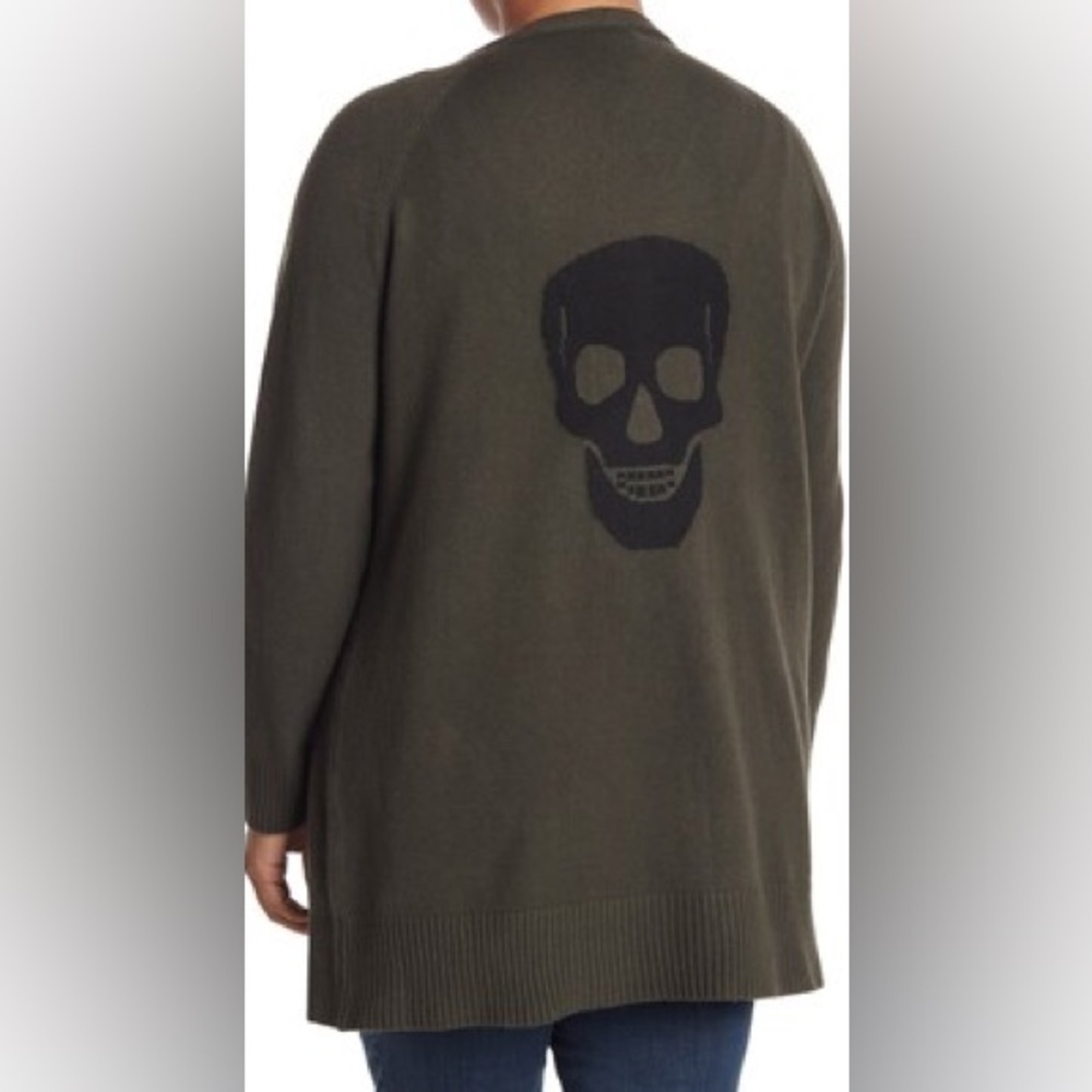 Sweet Romeo Skull back cardigan size small